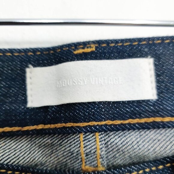 Moussy Vintage Rigid Straight Leg Jeans in Dark Blue 30 - Picture 8 of 8